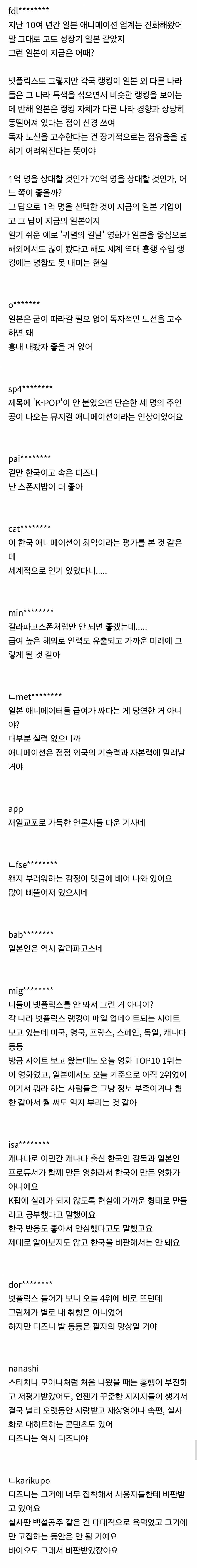 전세계 석권중인 케이팝 데몬 헌터스 일본반응 | 인스티즈