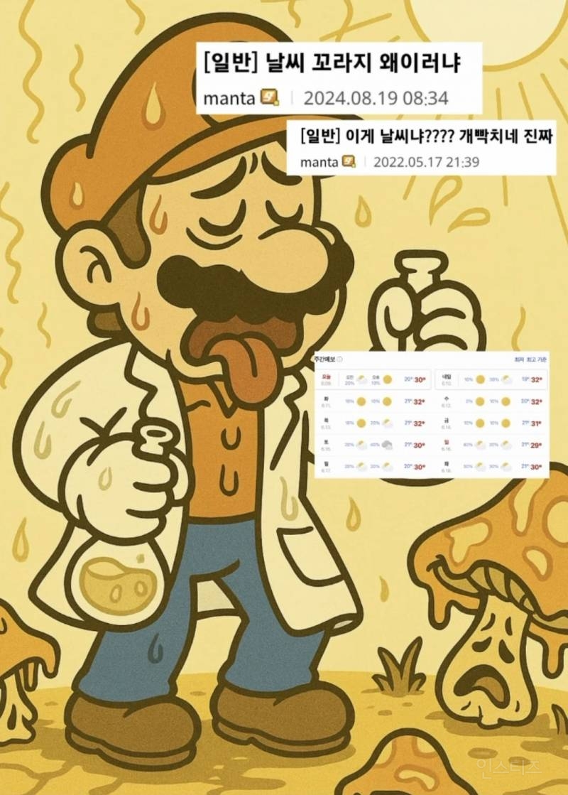 날씨로 주기적으로 싸우는 버섯갤러리와 식물갤러리 | 인스티즈
