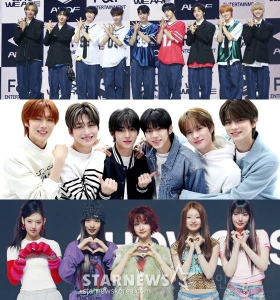 1위 아홉(AHOF), 2위 TWS(투어스), 3위 키키(KiiiKiii) | 인스티즈