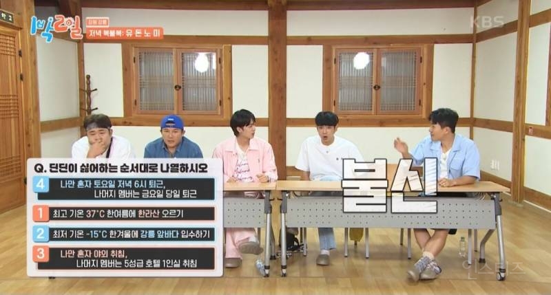 1박2일에서 신뢰도 제로인 이준 | 인스티즈
