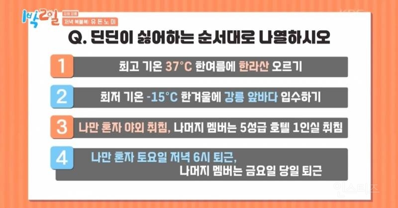 1박2일에서 신뢰도 제로인 이준 | 인스티즈
