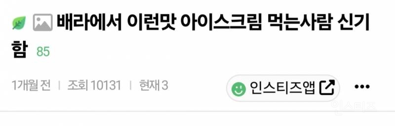배라에서 이런 아이스크림 먹는 사람 신기함 | 인스티즈