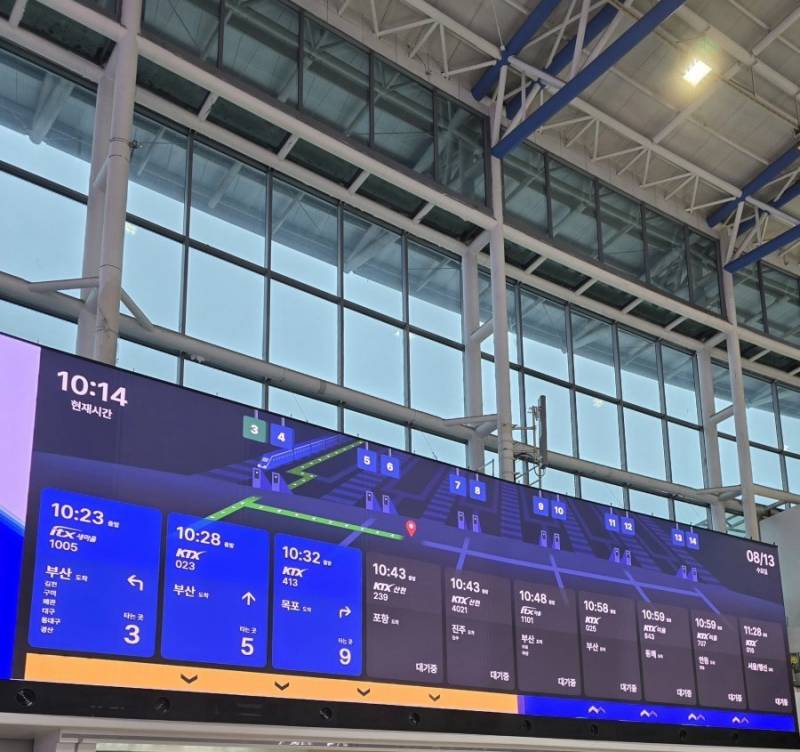 직관적으로 개선되었다는 서울역 전광판 | 인스티즈