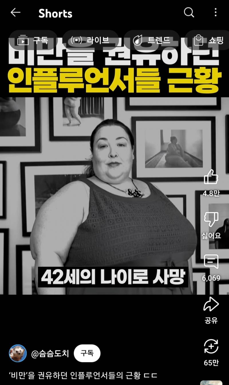 비만을 권유하던 인플루언서들의 근황 ㄷㄷ | 인스티즈