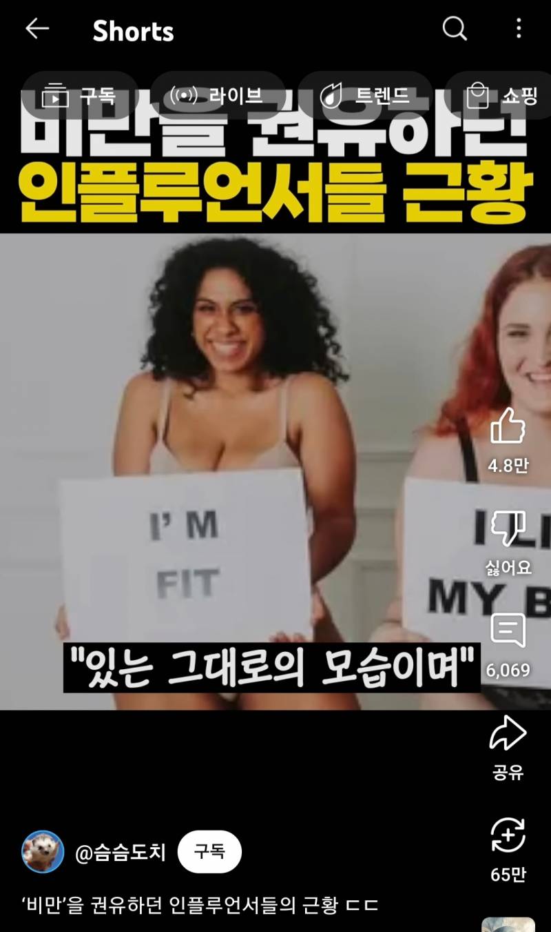비만을 권유하던 인플루언서들의 근황 ㄷㄷ | 인스티즈