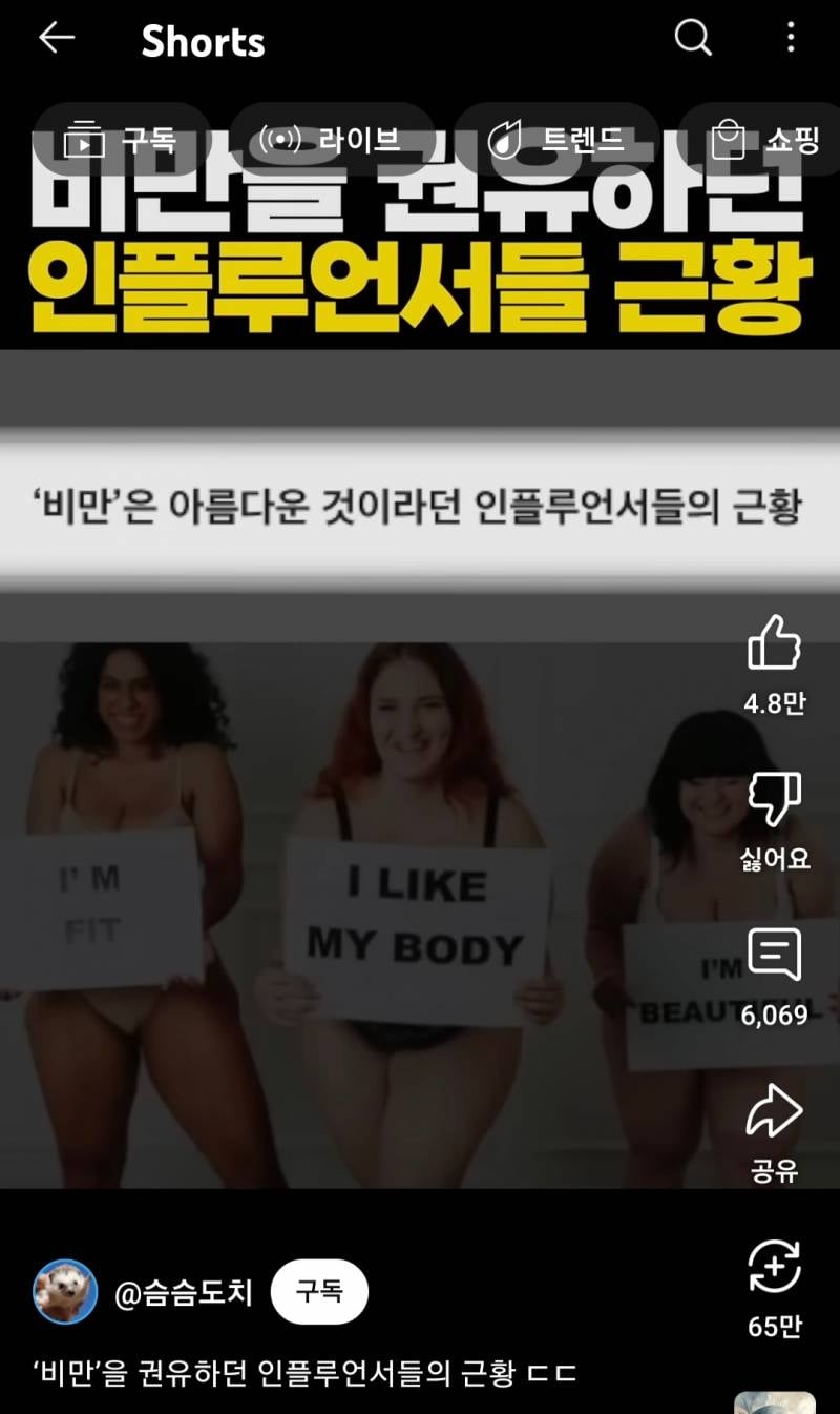 비만을 권유하던 인플루언서들의 근황 ㄷㄷ | 인스티즈