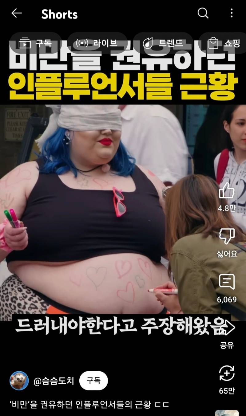 비만을 권유하던 인플루언서들의 근황 ㄷㄷ | 인스티즈