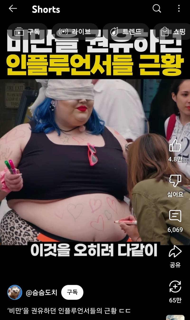 비만을 권유하던 인플루언서들의 근황 ㄷㄷ | 인스티즈