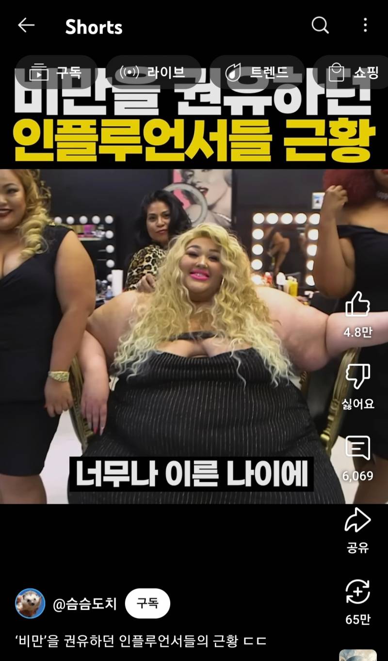 비만을 권유하던 인플루언서들의 근황 ㄷㄷ | 인스티즈