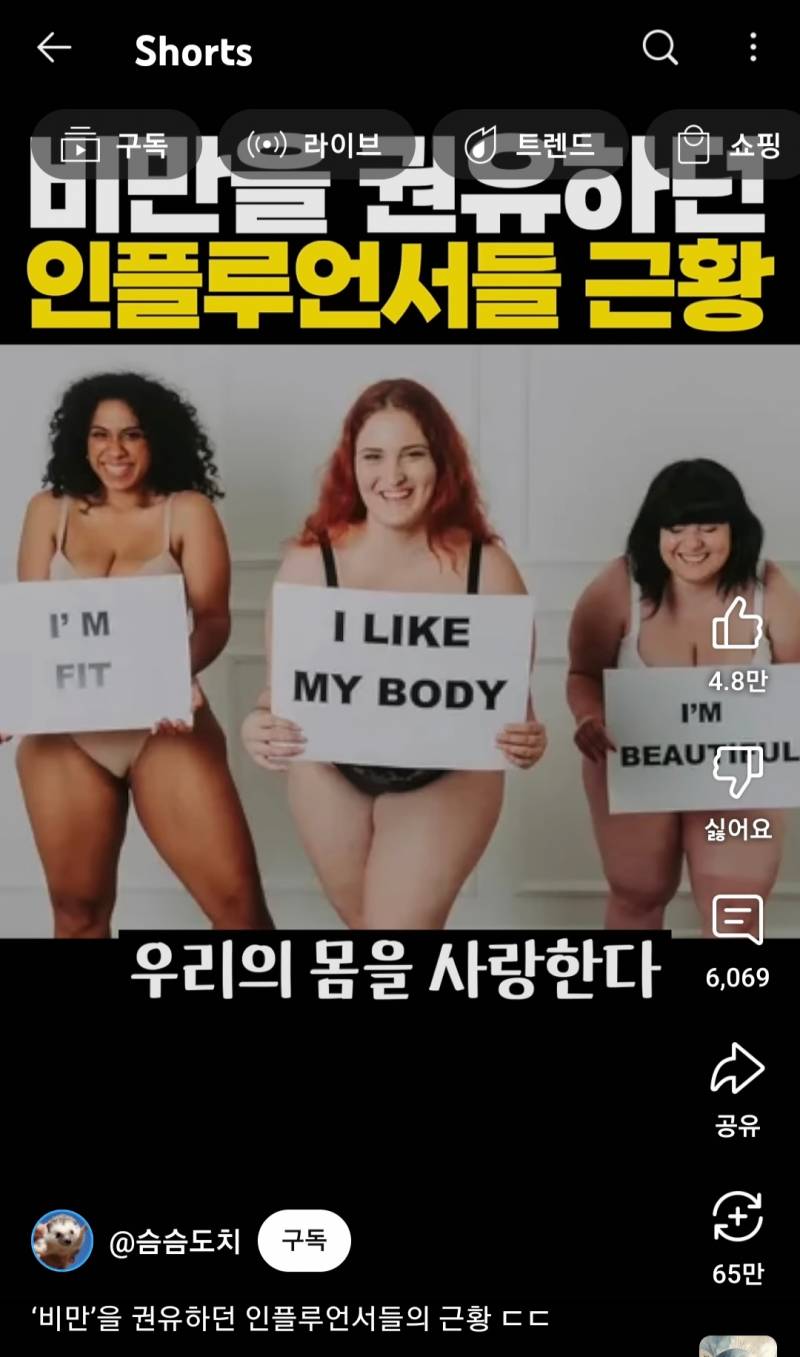 비만을 권유하던 인플루언서들의 근황 ㄷㄷ | 인스티즈