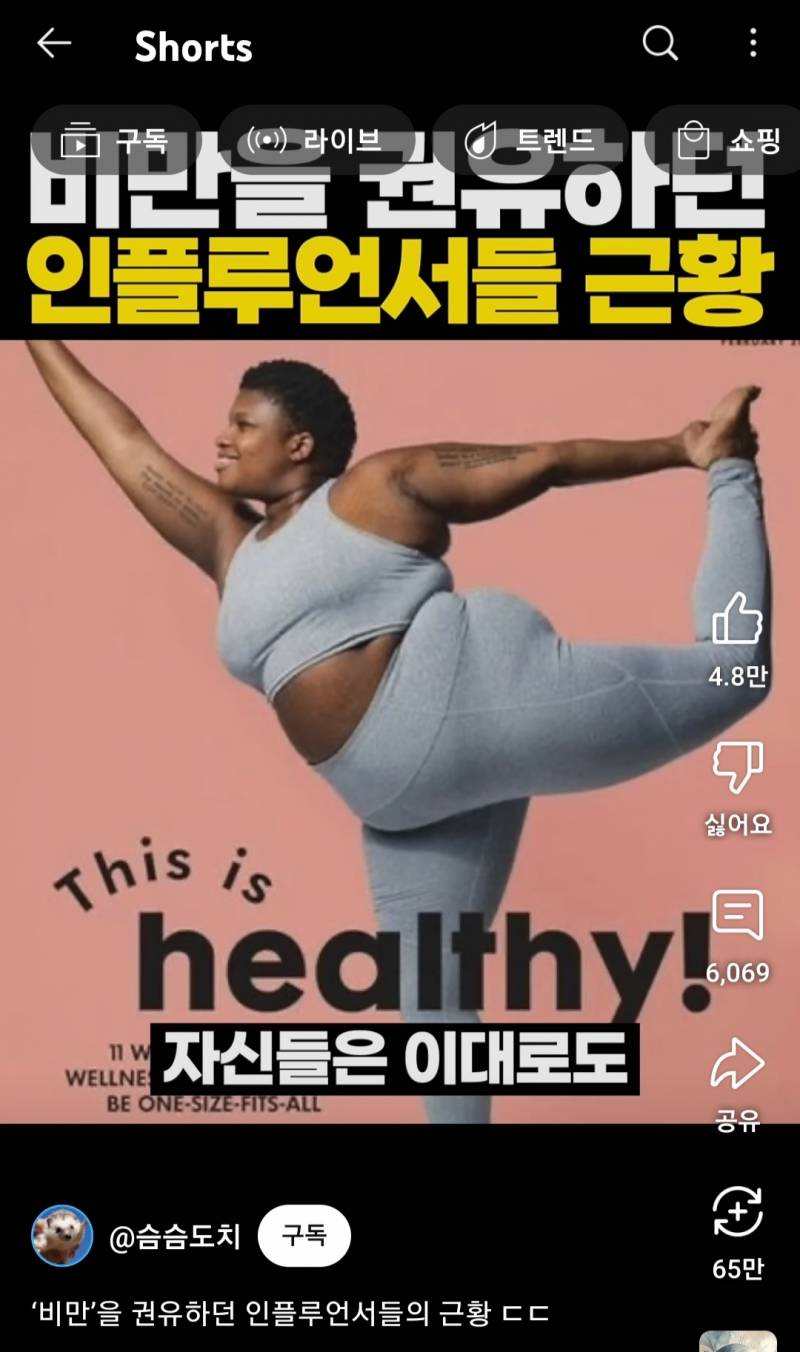 비만을 권유하던 인플루언서들의 근황 ㄷㄷ | 인스티즈