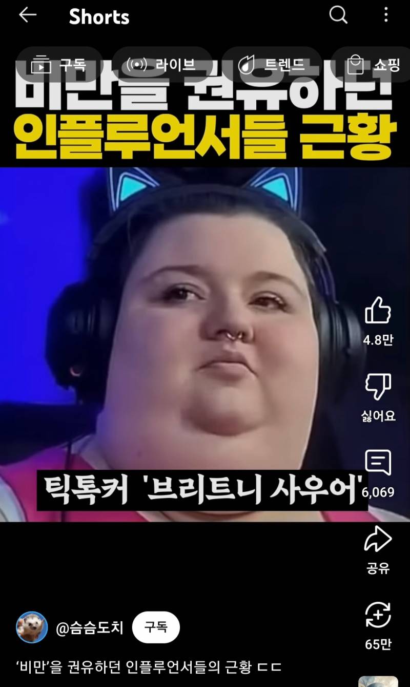 비만을 권유하던 인플루언서들의 근황 ㄷㄷ | 인스티즈