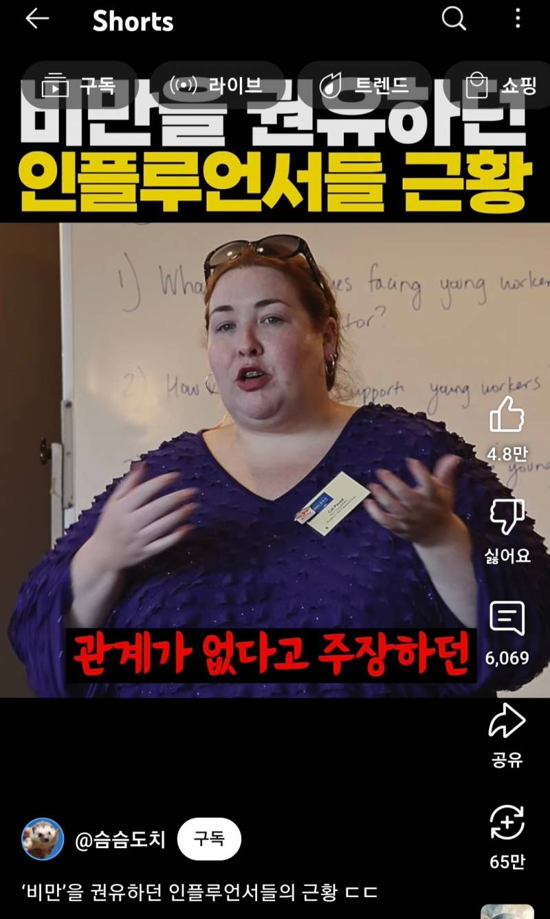 비만을 권유하던 인플루언서들의 근황 ㄷㄷ | 인스티즈