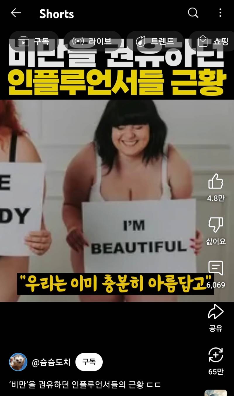 비만을 권유하던 인플루언서들의 근황 ㄷㄷ | 인스티즈