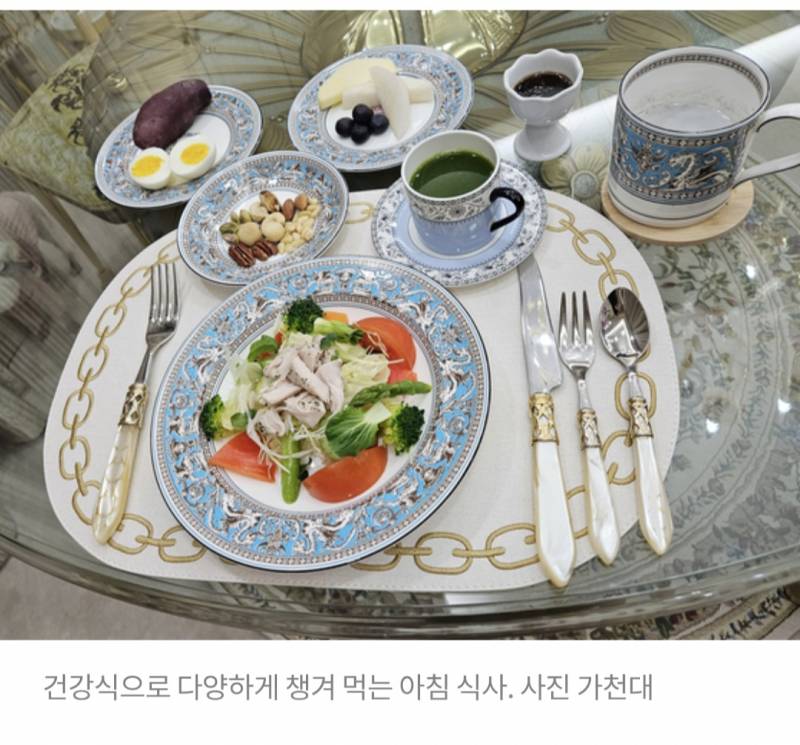 [잡담] 동안으로 유명한 가천대 이길여총장님 아침식사인데 | 인스티즈