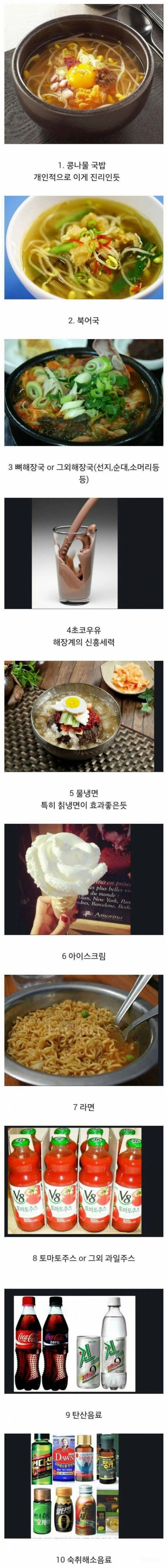 본인들의 숙취 해결법 골라보기 | 인스티즈