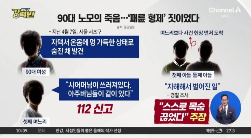 300억대 자산가 노모를 패죽인 패륜형제 | 인스티즈