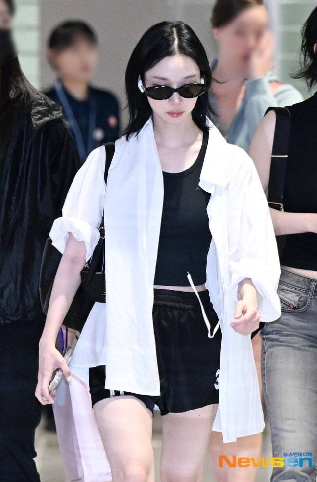 오늘 에스파 인천공항 입국 기사사진 jpg | 인스티즈