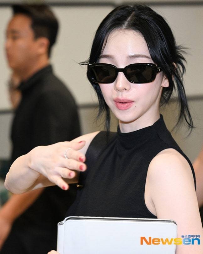 오늘 에스파 인천공항 입국 기사사진 jpg | 인스티즈