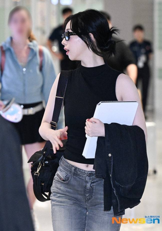 오늘 에스파 인천공항 입국 기사사진 jpg | 인스티즈