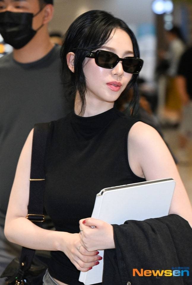 오늘 에스파 인천공항 입국 기사사진 jpg | 인스티즈