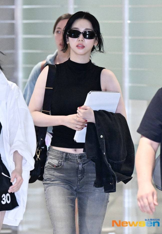 오늘 에스파 인천공항 입국 기사사진 jpg | 인스티즈
