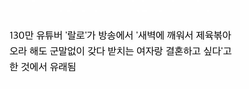 요즘 무분별하게 퍼진 제육볶음 밈의 실체..JPG | 인스티즈