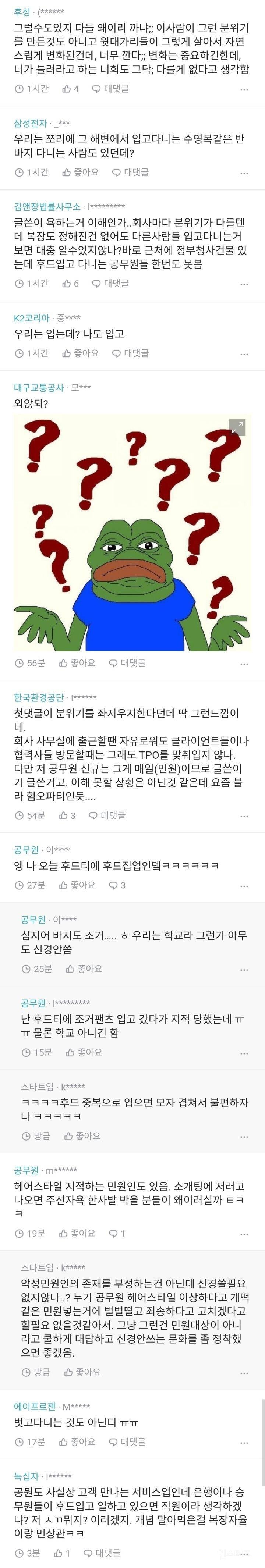 도대체 회사에 후드를 왜 입고 오는거야 ㅠㅠㅠ.blind | 인스티즈