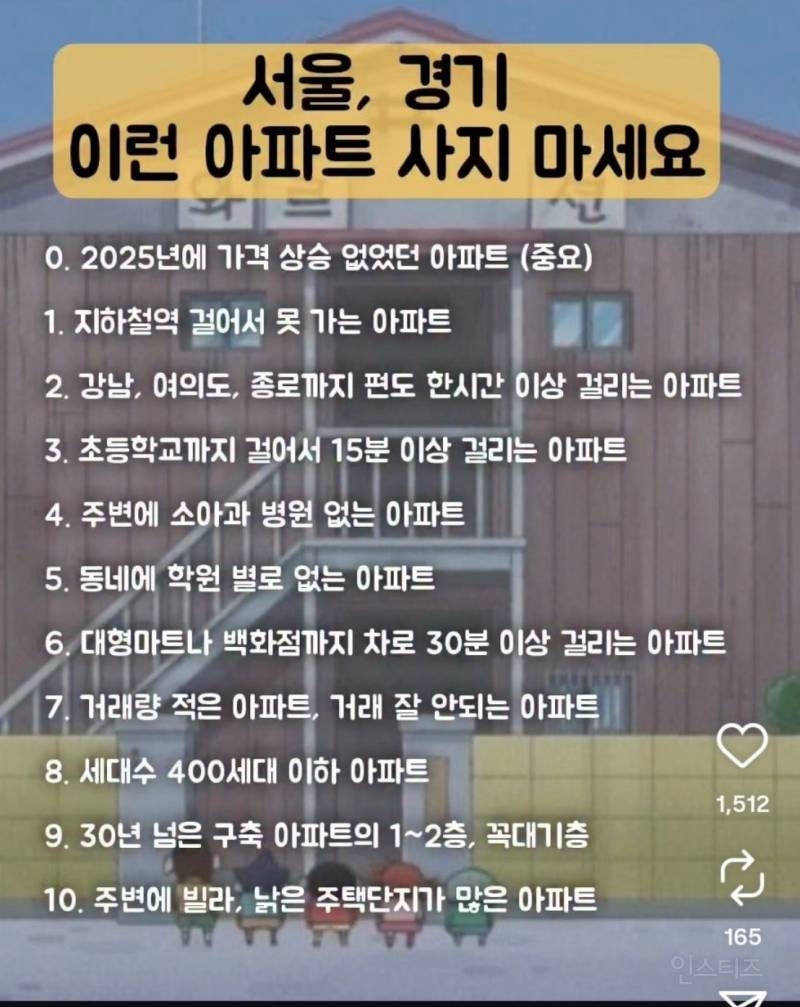 구매 비추천한다는 수도권 아파트 특징들.jpg | 인스티즈
