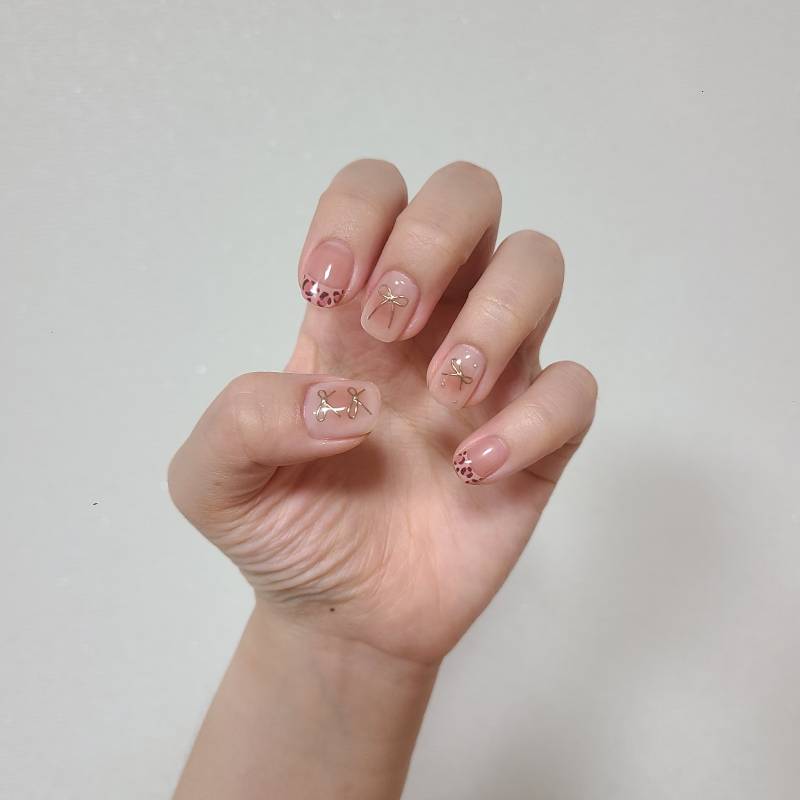 [잡담] 호피리본네일 구경하고가🤎 | 인스티즈
