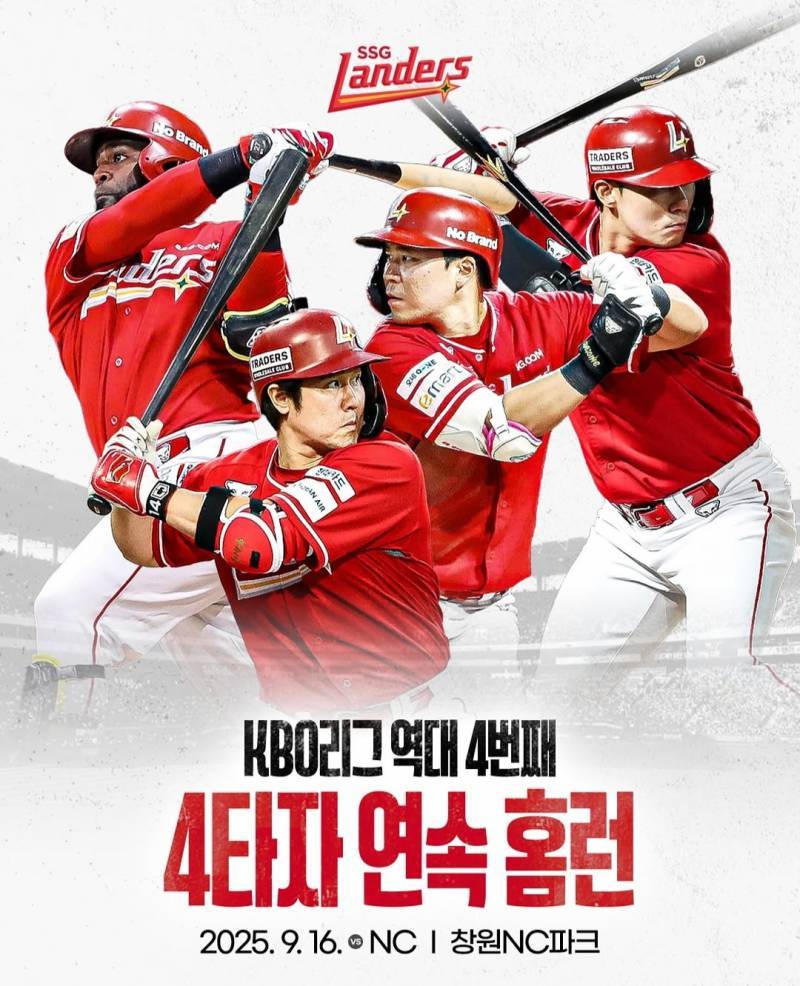 [정보/소식] 쓱 백투백투백투백 홈런 기념짤 | 인스티즈