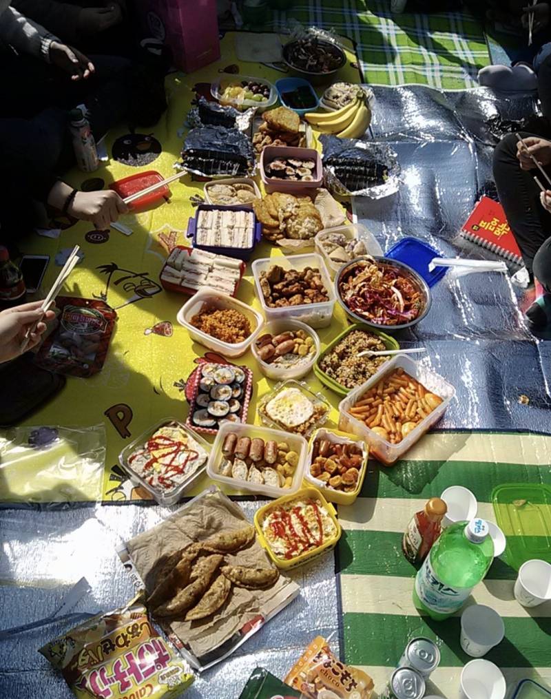 담임쌤에게서 반 행사로 벚꽃놀이 가자는 이야기를 들은 여고생들 | 인스티즈