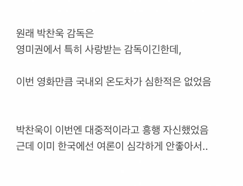 현재 온도차에 당혹스러울듯한 박찬욱 근황..JPG | 인스티즈