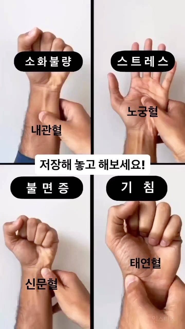 혈자리 지압법 | 인스티즈