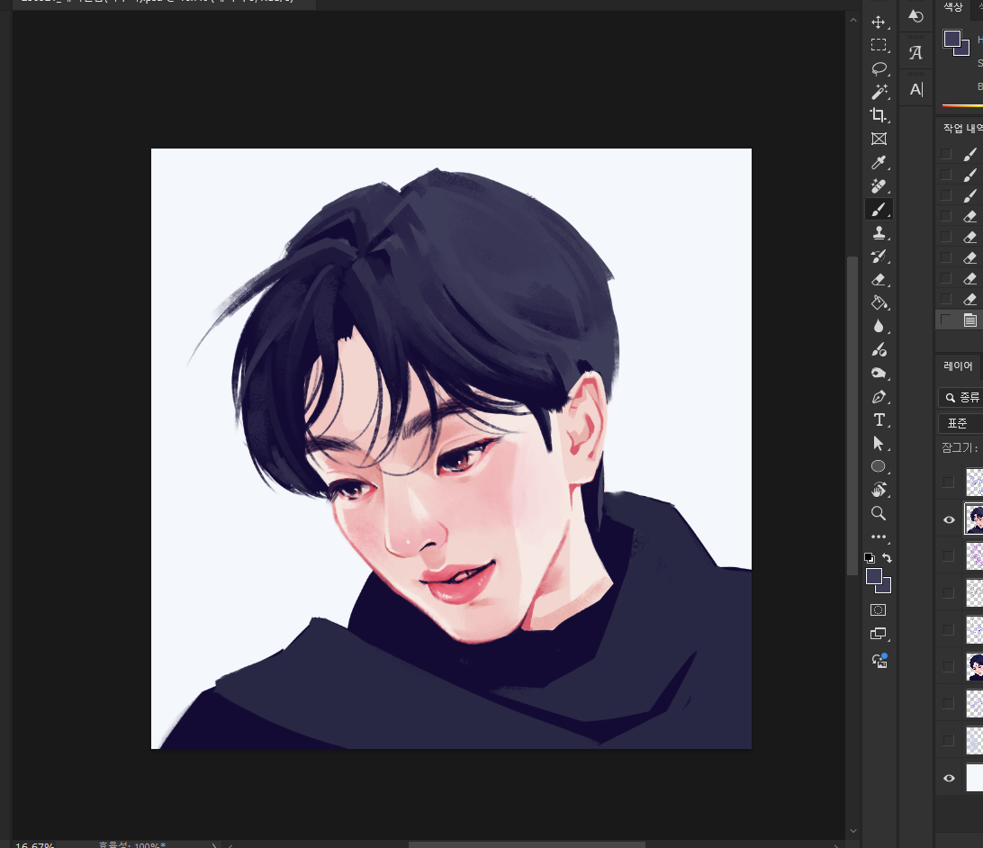 [잡담] 얼굴 그림 | 인스티즈