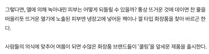 여름에 쿨링팩하는거 의미없음 | 인스티즈