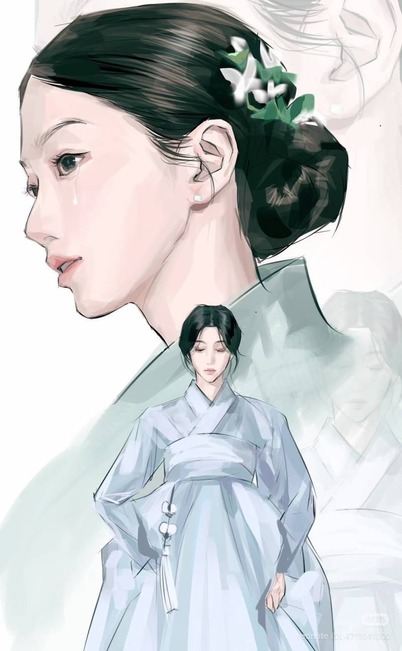 중국팬이 그린 르세라핌 카즈하 허윤진 한복 팬아트.jpg | 인스티즈