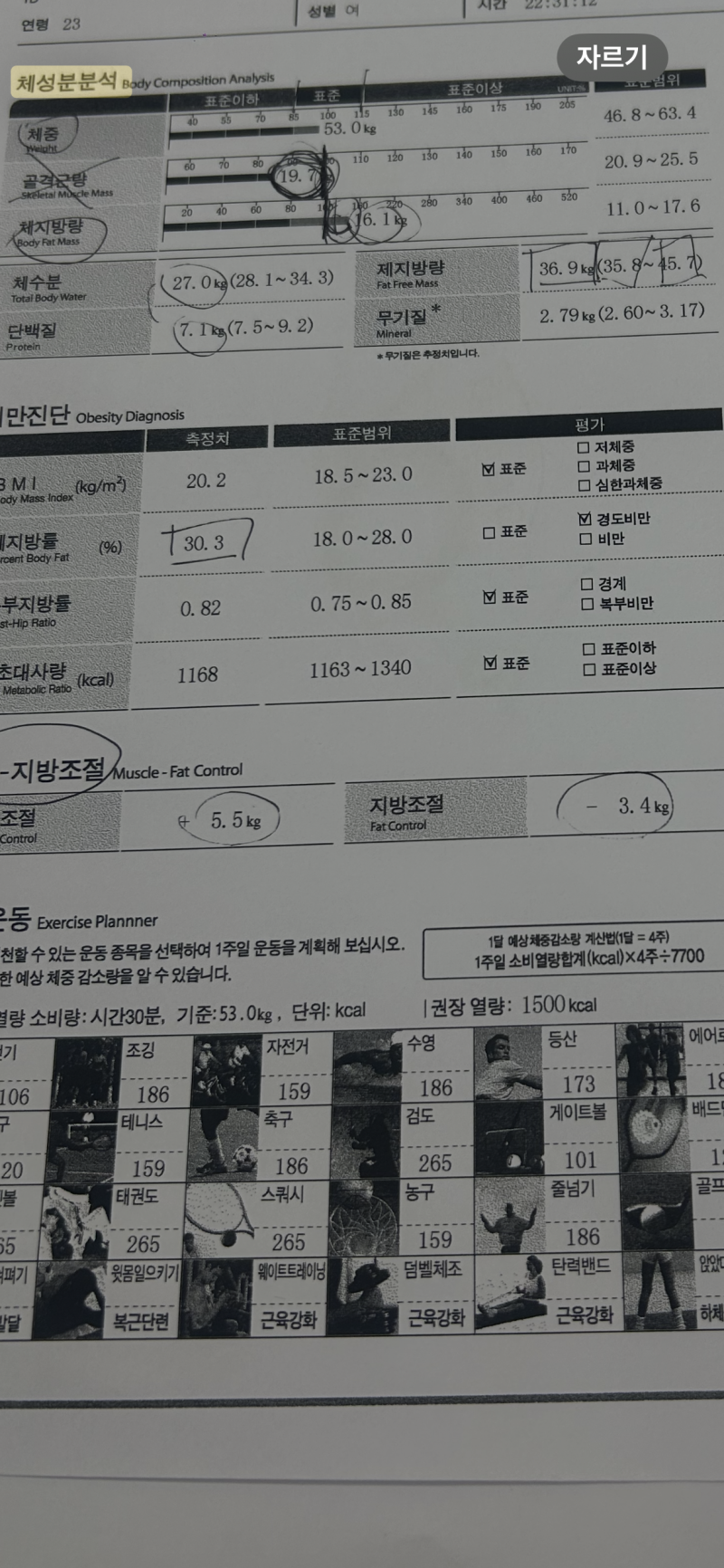 [잡담] 헬린이 마른비만 인바디 변화 봐줄쀼.. | 인스티즈