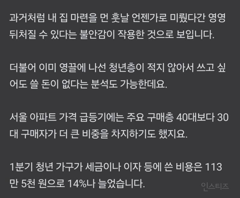월평균 소득 약 548만원, 굳게 닫힌 2030 지갑 | 인스티즈
