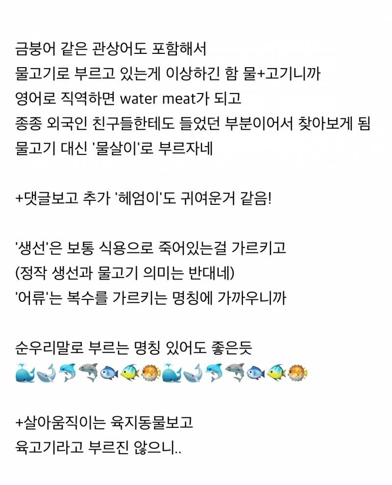 현재 1000플 터진 물고기 명칭 논란..JPG | 인스티즈