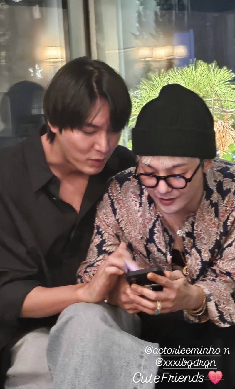친해 보이는 지드래곤과 이민호..JPG | 인스티즈
