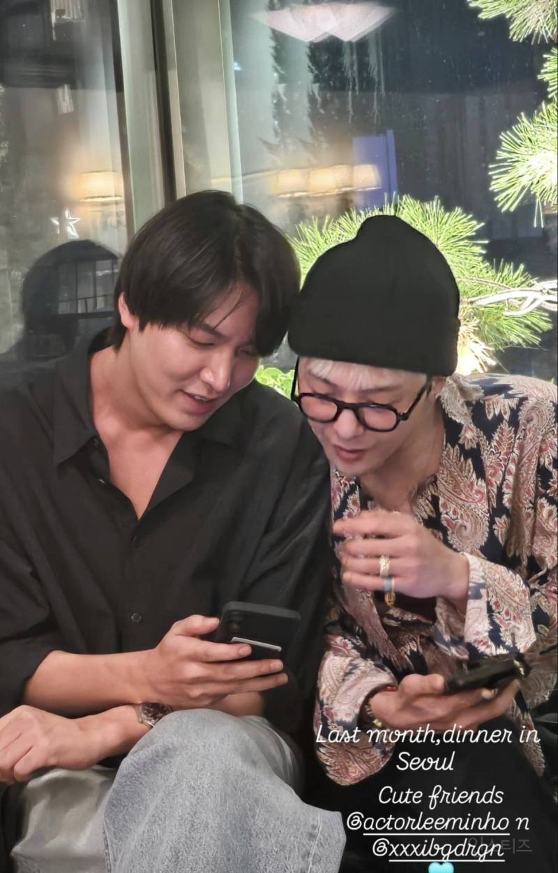 친해 보이는 지드래곤과 이민호..JPG | 인스티즈