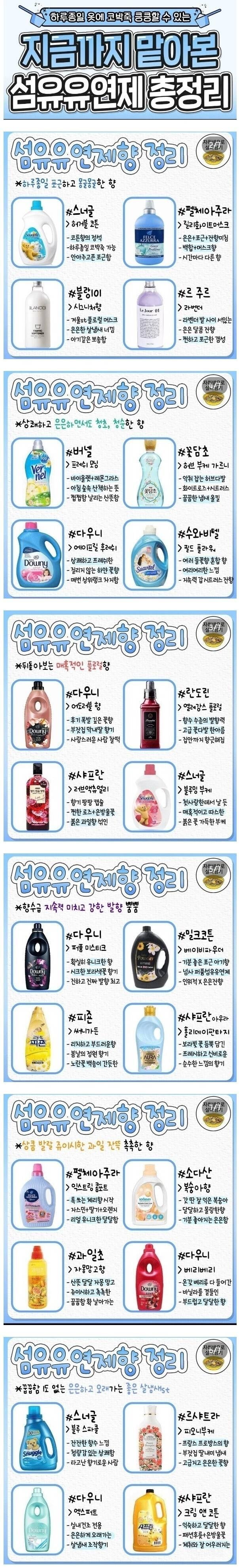 지금까지 맡아본 섬유유연제 총정리 | 인스티즈