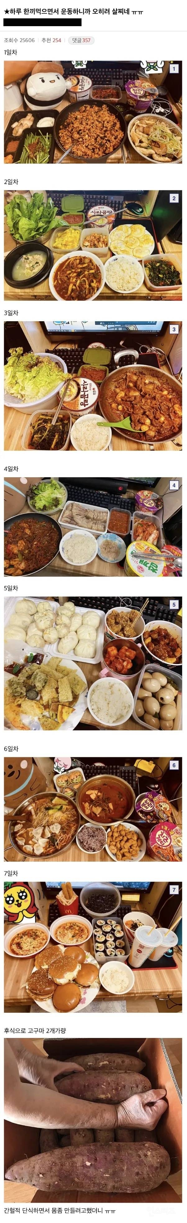 1일 1식 간헐적 단식 하니까 오히려 살찐다는 사람 | 인스티즈