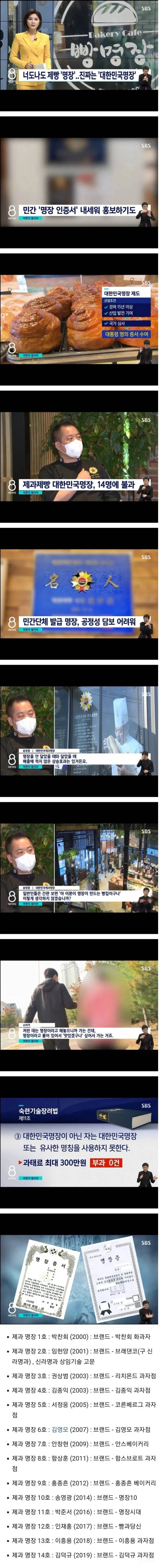 다시 찾아보는 대한민국 빵집 명장리스트 | 인스티즈