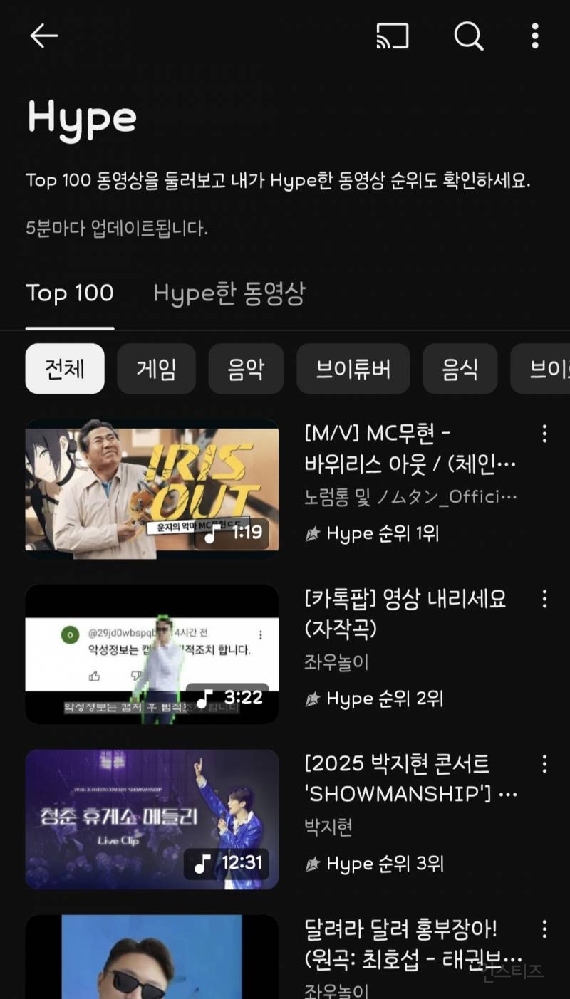 인급동 없애고 Hype 만든 유튜브 1위 근황.jpg | 인스티즈
