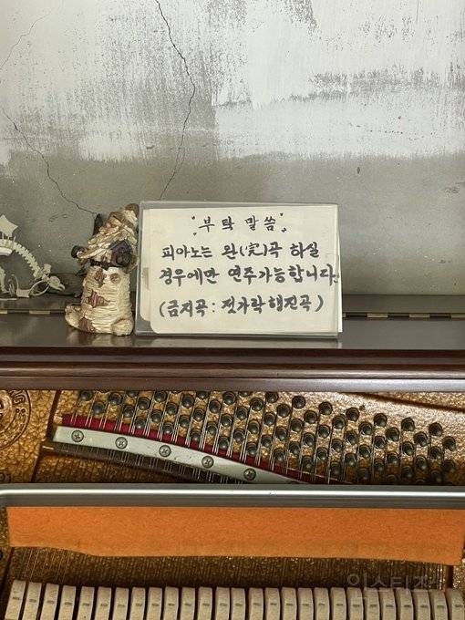 피아노가 있는 가게 주인장의 부탁 말씀 | 인스티즈