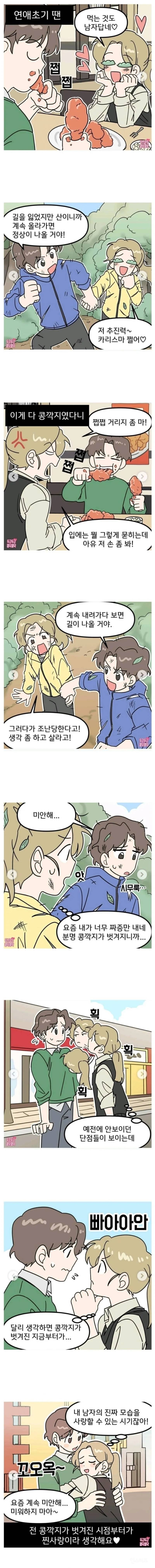 콩깍지가 벗겨진 커플 만화 | 인스티즈