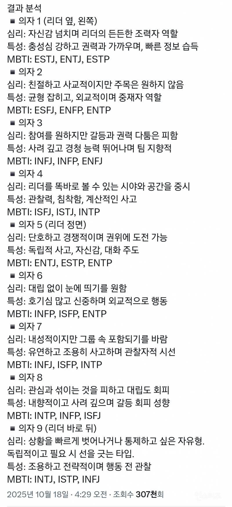 [무의식 심리테스트] 편한데 앉으세요 | 인스티즈