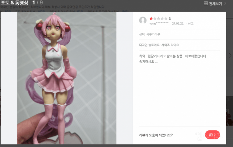 판매자에 기만당한 피규어 리뷰 | 인스티즈